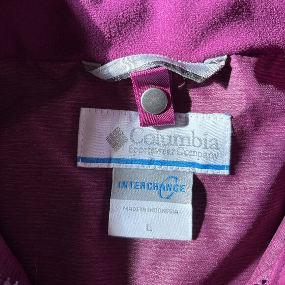 Columbia Interchange Burgundy Jacket Size Large Shell - Picture 4 of 7